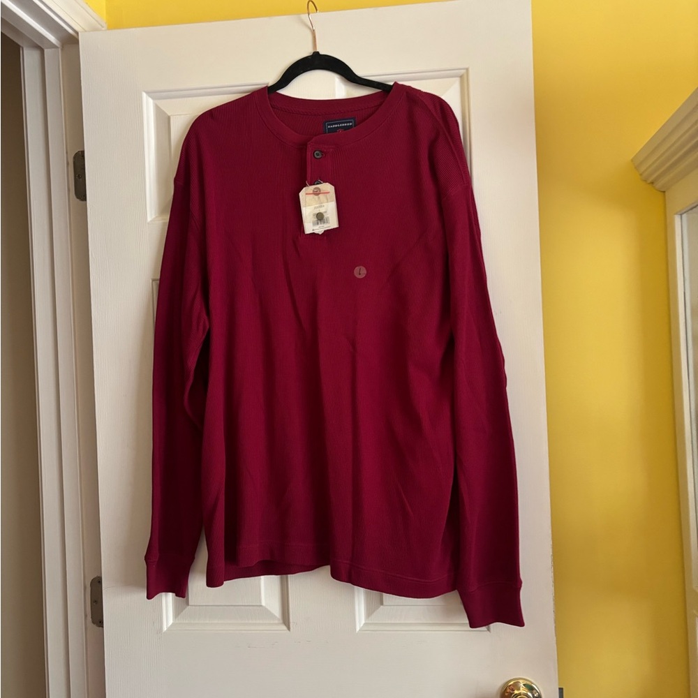 Saddlebred Red Long Sleeve Tee Classic Crew